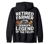 Retired Farmer Opa Legend of The Fields Traktor Kapuzenjacke
