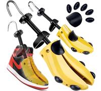 Retoo 2 Stück Schuhspanner Holz Verstellbar 4-Wege Schuhdehner Für Damen Und Herren 40-47 - Schuhweiter Mit Metallteilen Und Spiralfeder - Mit Aufsätzen Für Hallux & Druckstellen