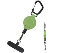 Retractable Keychain Verlustsicheres Freihändiges Hochfederndes Lanyard | ID-Ausweisrolle Paracord-Karabiner Für Outdoor Camping Wandern Rucksack Laufsport Flasche Tasche