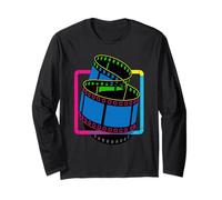 Retro Antik Roled Film Filmprojektor Langarmshirt