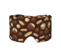 Retro-Baseball-Augenmaske mit braunem Druck, kühlende Schlafmaske zum Schlafen in völliger Dunkelheit, Schlafmaske, weich, Geschenke für Männer und Frauen