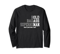 Retro Bold Ba-DASS Das ist einfach wer ich Bin Old Ass Man Dad Life Langarmshirt
