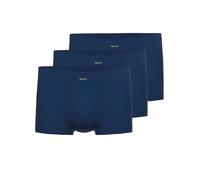 Retro Boxer AMMANN "3er Pack Retro Short Day Classic / Jeans Feinripp", Herren, Gr. 5, blau (dunkelblau), Obermaterial: 75% Baumwolle CO. 25% Polyester PES., Unterhosen (65826525-5) dunkelblau