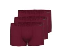 Retro Boxer AMMANN "3er Pack Retro Short Day Modern / Cotton & More", Herren, Gr. 7, rot (bordeaux), Satin, Obermaterial: 57% Modal CMD. 35% Baumwolle CO. 8% Elasthan EL., Unterhosen (33193141-7) bord