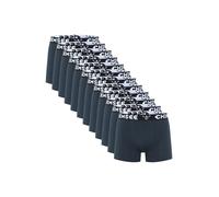 Retro Boxer CHIEMSEE, Herren, Gr. L (52/54), schwarz (dunkelblau, dunkelblau), 95% Baumwolle, 5% Elasthan, unifarben, körpernah, Unterhosen, im vorteilhaften 12er Pack (48433050-L) dunkelblau, dunkelb