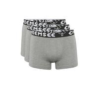 Retro Boxer CHIEMSEE, Herren, Gr. S (44/46), grau (medium grau, medium grau), 71% Baumwolle, 24% Viskose, 5% Elasthan, Unterhosen (77980565-S) medium grau, medium grau