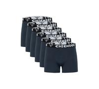 Retro Boxer CHIEMSEE, Herren, Gr. XL (56/58), dunkelblau, dunkelblau, 95% Baumwolle, 5% Elasthan, unifarben, körpernah, Unterhosen, im vorteilhaften 6er Pack (83379750-XL) dunkelblau, dunkelblau