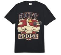 Retro Buff-Goose Lifting Hantel Lustig Gym Tier Fitness Comfort Colors Adult Heavyweight T-Shirt