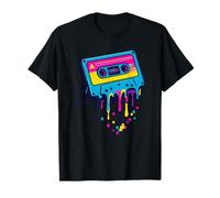 Retro Cassette Tape Vaporwave Glitch Art 80s Music T-Shirt
