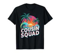 Retro Cousin Squad Strand Urlaub Reise Salty Vacay T-Shirt