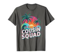 Retro Cousin Squad Strand Urlaub Reise Salty Vacay T-Shirt