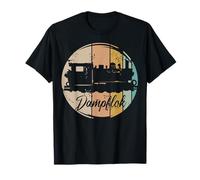 Retro Dampflok sächsische Bahn Eisenbahn vintage T-Shirt