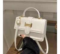 Retro einfarbiger minimalistischer Metall-Schnallen-Quadrat-Umhängetasche mit Mini-Handtasche, geeignet für Teenager-Mädchen, Studentinnen, junge Beru