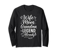 Retro Frau Mama Oma Legende - Süß Geburtstag Muttertag Langarmshirt