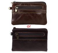 Retro-Geldbörse, echtes Leder, für Damen, Herren, Geburtstagszubehör, kleine Wickeltasche für Outdoor, Reisen, Camping, R