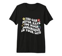 Retro Groovy Du Kannst nie zu viel Dominique in deinem Körper haben Premium T-Shirt