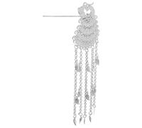 Retro Haarnadel mit Langer Quaste, Legierung, Silber | Vintage Inspiriert, Fein Gearbeitetes Design, Vielseitiges Accessoire, für Mädchen und Frauen