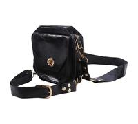 Retro Hip Holster - Gothic Faux Skin Pouch for Riding | Utility Waistband with Multi-Pocket Storage & Metal Rivets for Walking, Athletic, Festival and Biker