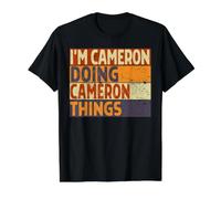 Retro I'm Cameron Doing Camera Things Lustiger Geburtstags-Witz Preisgünstiges Grafik-T-Shirt, Herren, Schwarz, XL