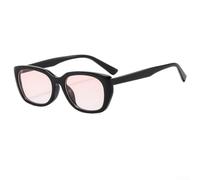 Retro-Katzenaugen-Sonnenbrille für Damen, kleiner rosafarbener Rahmen, blaues Licht, modische Brille, leichtes Polycarbonat für TAC-Gläser, tägliches Büro, Gaming-Zubehör, 16 cm (Rosa)