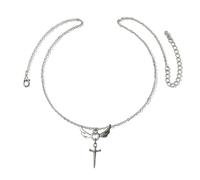 Retro-Kruzifix-Anhänger-Halskette,-Halskette 1