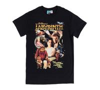 Retro Labyrinth Black T Shirt