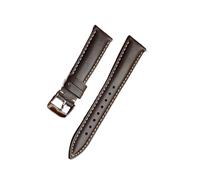 Retro Lederarmband 18mm 19mm 20mm 21mm 22mm for Männer Frauen Ersatzbänder mit Edelstahlschnalle(Gray,22mm)