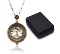 Retro legierung anhänger halskette, ausgeschnittene lupe schmuck