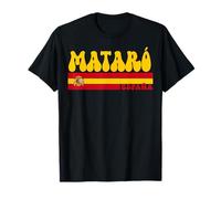 Retro MATARÓ Stadt Spanien Vintage Ästhetik Sommerurlaub T-Shirt