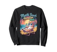 Retro Myrtle Beach Vacation Cat 2026 - Reise & Urlaubsurlaub Sweatshirt