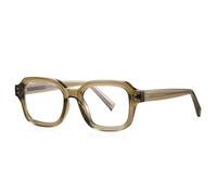 MUTYNE Retro Nieten Brillengestell Männer Dame Brillengestelle Trend Brille, C2Tea