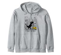 Retro NYC Pixel T-Rex In NYC Dinosaur Yellow Taxi Graphic Kapuzenjacke