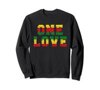 Retro One Love Jamaika Rasta Reggae Music Caribbean Pride Sweatshirt