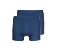 Retro Pants AMMANN "2er Pack Pant kurz mit Eingriff Day Classic", Herren, Gr. 10, blau (dunkelblau), Obermaterial: 75% Baumwolle CO. 25% Polyester PES., Unterhosen (88121608-10) dunkelblau