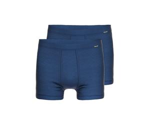 Retro Pants AMMANN "2er Pack Pant kurz mit Eingriff Day Classic", Herren, Gr. 5, blau (dunkelblau), Obermaterial: 75% Baumwolle CO. 25% Polyester PES., Unterhosen (88121608-5) dunkelblau
