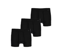 Retro Pants AMMANN "3er Pack Hose kurz mit Eingriff Day Classic / Jeans Feinripp", Herren, Gr. 10, grau (anthrazit), Obermaterial: 75% Baumwolle CO. 25% Polyester PES., Unterhosen (98080245-10) anthra