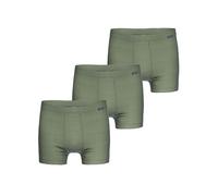 Retro Pants AMMANN "3er Pack Hose kurz mit Eingriff Day Classic / Jeans Feinripp", Herren, Gr. 8, grün (forst), Obermaterial: 75% Baumwolle CO. 25% Polyester PES., Unterhosen (85818967-8) forst