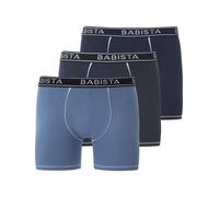 Retro Pants BABISTA "3er Pack Retropants FARLON", Herren, Gr. L-XL, blau, Obermaterial: 95% Baumwolle CO. 5% Elasthan EL., Unterhosen (59546237-LXL) blau