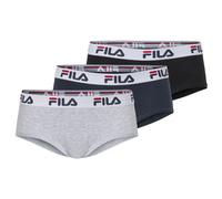 Retro Pants FILA "WOMAN CULOTTE", Damen, Gr. L, schwarz (schwarz navy grau), Obermaterial: 95% Baumwolle, 5% Elasthan. Obermaterial 2: 67% Baumwolle, 28% Polyester, 5% Elasthan, unifarben, körpernah, 