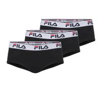 Retro Pants FILA "WOMAN CULOTTE", Herren, Gr. M, schwarz, Obermaterial: 95% Baumwolle, 5% Elasthan, bedruckt, unifarben mit Farbeinsatz, körpernah, Unterhosen Retro Pants, elastischer Logobund (324008