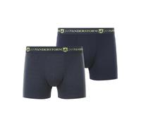 Retro Pants JAN VANDERSTORM "2er Pack Retropants JOFRED", Herren, Gr. XXL, blau (dunkelblau), Obermaterial: 95% Baumwolle CO. 5% Elasthan EL., Unterhosen (48563050-XXL) dunkelblau