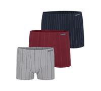 Retro Pants JAN VANDERSTORM "3er Pack Retropant LEONELL", Herren, Gr. L-XL, blau (blau grau rot), Obermaterial: 95% Baumwolle CO. 5% Elasthan EL., Unterhosen (29751845-LXL) blau grau rot