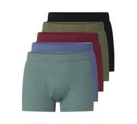 Retro Pants JAN VANDERSTORM "5er Pack Retropants GARDAR", Herren, Gr. 3XL, schwarz (schwarz rot oliv), Obermaterial: 100% Baumwolle CO., Unterhosen (77546764-XXXL) schwarz rot oliv