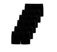 Retro Pants SEIDENSTICKER "6er Pack Herren Retro Short", Herren, Gr. 6, schwarz, Single-Jersey, Obermaterial: 95% Baumwolle CO. 5% Elasthan EL., Unterhosen (21381846-6) schwarz