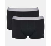 Retro Pants SLOGGI "men GO ABC 2.0 Hipster 2P", Herren, Gr. XXL, 2 Stk., schwarz, Single Jersey, Obermaterial: 95% Baumwolle, 5% Elasthan, Unterhosen, moderne bequeme Basics (88629510-XXL) schwarz