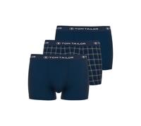 Retro Pants TOM TAILOR "Buffer", Herren, Gr. 6L, blau (blau, dunkel, karo), Single Jersey, Obermaterial: 95% Baumwolle, 5% Elasthan, eng, Unterhosen (43264952-6) blau, dunkel, karo