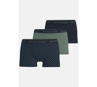 Retro Pants TOM TAILOR "Buffer", Herren, Gr. 8, blau (blau, mittel, allover), Single Jersey, Obermaterial: 95% Baumwolle, 5% Elasthan, eng, Unterhosen, bequem, eng, mit Logobund, mit Print, Baumwollmi