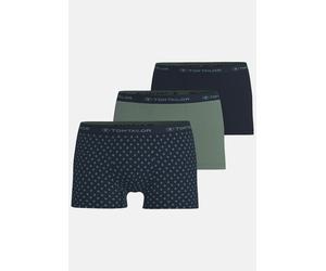 Retro Pants TOM TAILOR "Buffer", Herren, Gr. 8, blau, mittel, allover, Single Jersey, Obermaterial: 95% Baumwolle, 5% Elasthan, eng, Unterhosen, bequem, eng, mit Logobund, mit Print, Baumwollmix (1349