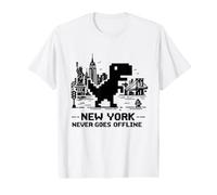 Retro Pixel T-Rex In NYC Dinosaur Yellow Taxi Graphic Preisgünstiges Grafik-T-Shirt