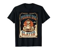 Retro Prairie Dog Sunset - Vintage Prairie Dog Slayer Cowboy Preisgünstiges Grafik-T-Shirt